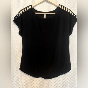 Black Polyester Blouse